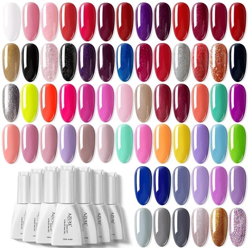 Гель лак для ногтей Azure Beauty профессиональный УФ 12 мл 2019|nail gel polish|gel polishnail glue |