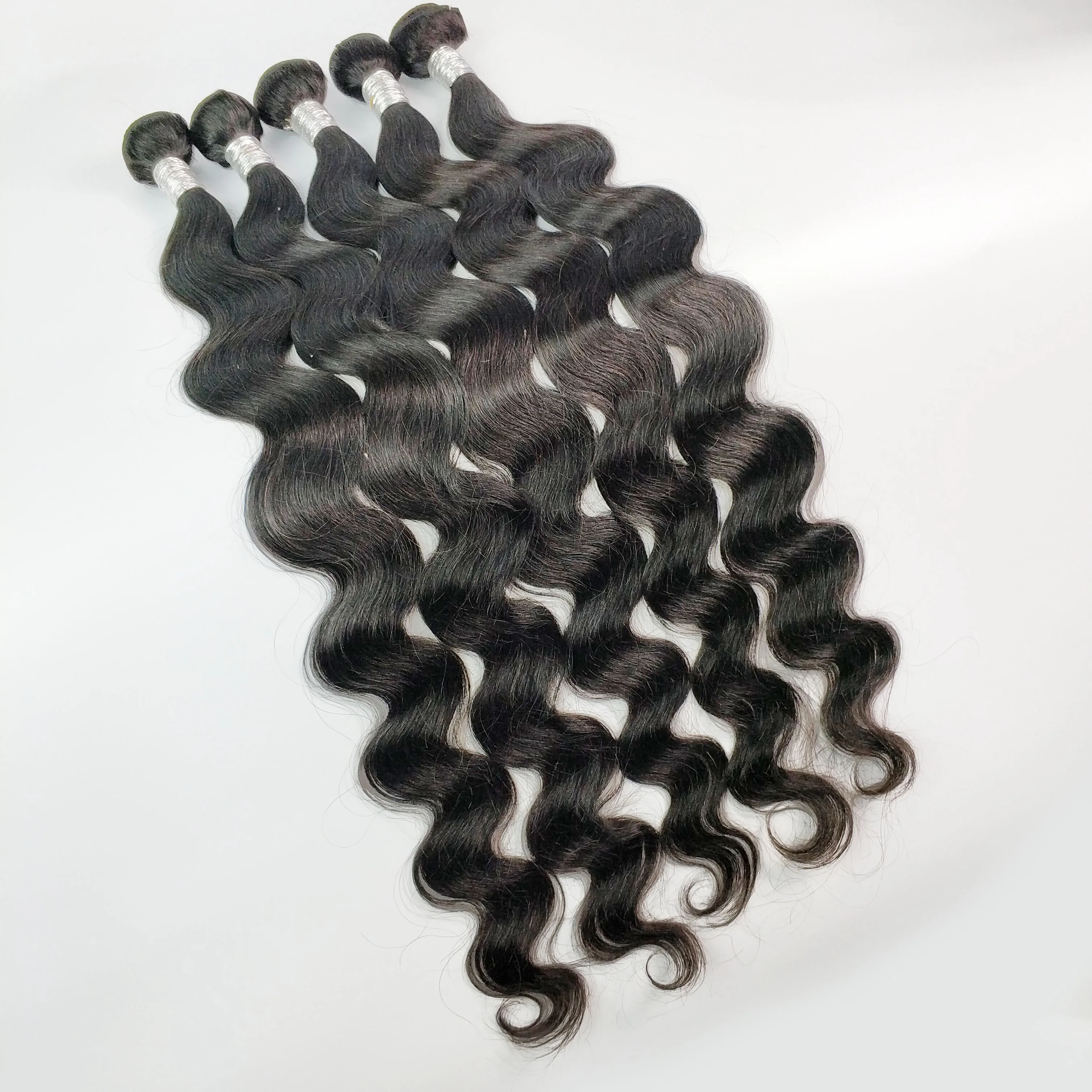 Fashow Body Wave 30 32 34 36 40 перуанпряди волос густые человеческие волосы 1/3/4 пряди