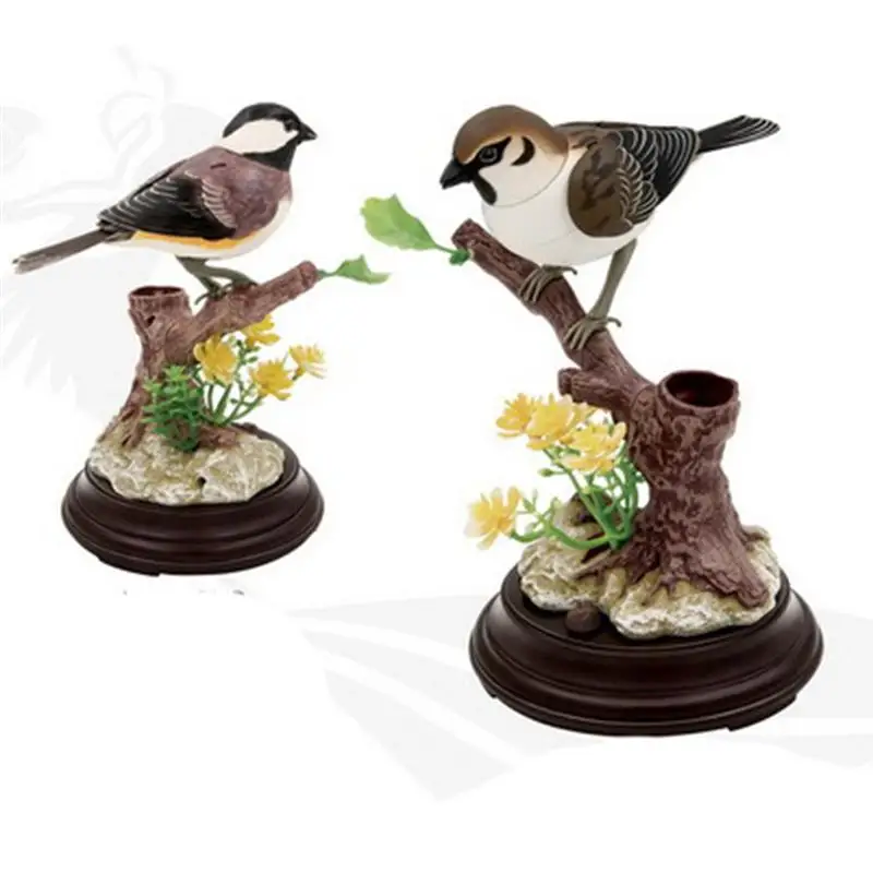 Детская игрушка чирищая птица воробей датчик движения домашний орнамент милая