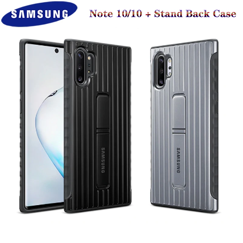Чехол подставка для Samsung Galaxy Note 10 + защитный чехол с полным покрытием Plus Pro Жесткий