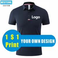 westcool 5 colors breathable polo shirt custom logo embroidery company team brand print personal design text summer tops 2022