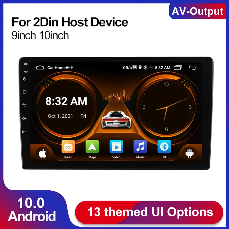 

2Din 10''Android 10 Car Radio Multimedia Player For Toyota Volkswagen Hyundai Kia Renault Suzuki Etc GPS Navigation WIFI BT RDS