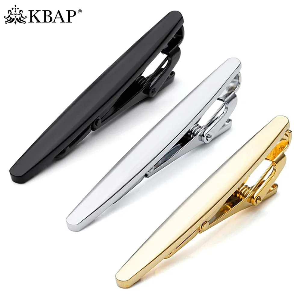 Мужские классические металлические зажимы для галстука стандартного размера