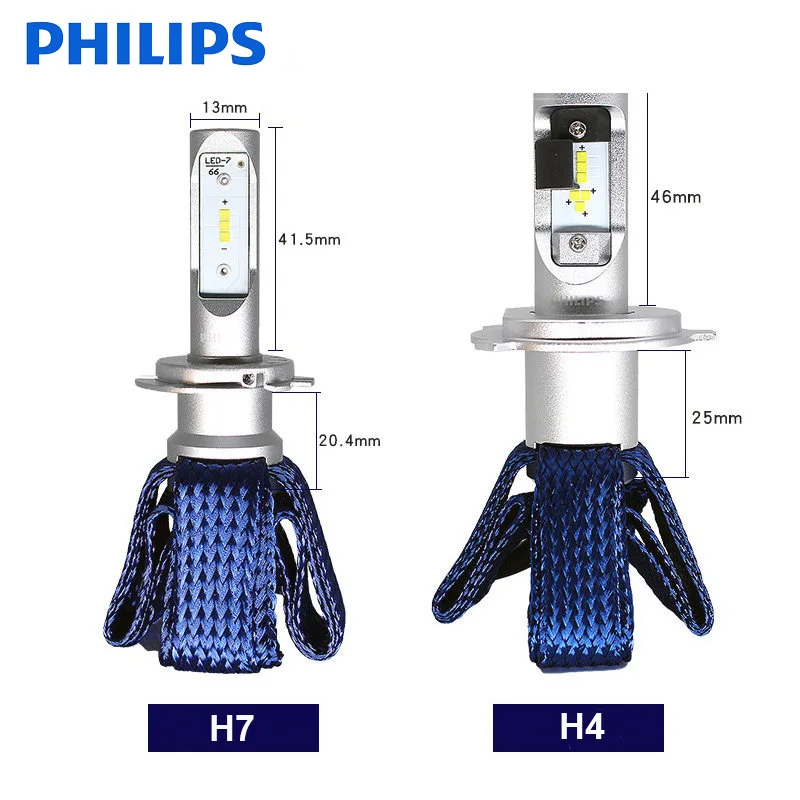 Оригинальная Philips Ultinon Essential H7 светодиодная Автомобильная фара 6000K яркий белый