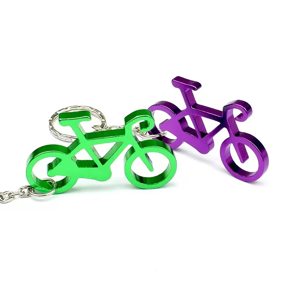 1 PC Fashion Novel Design 3D Bicycle Model Key Chain Aluminum Alloy Keychain Bag Charm Car Key Ring Accessories Jewelry Gifts images - 6