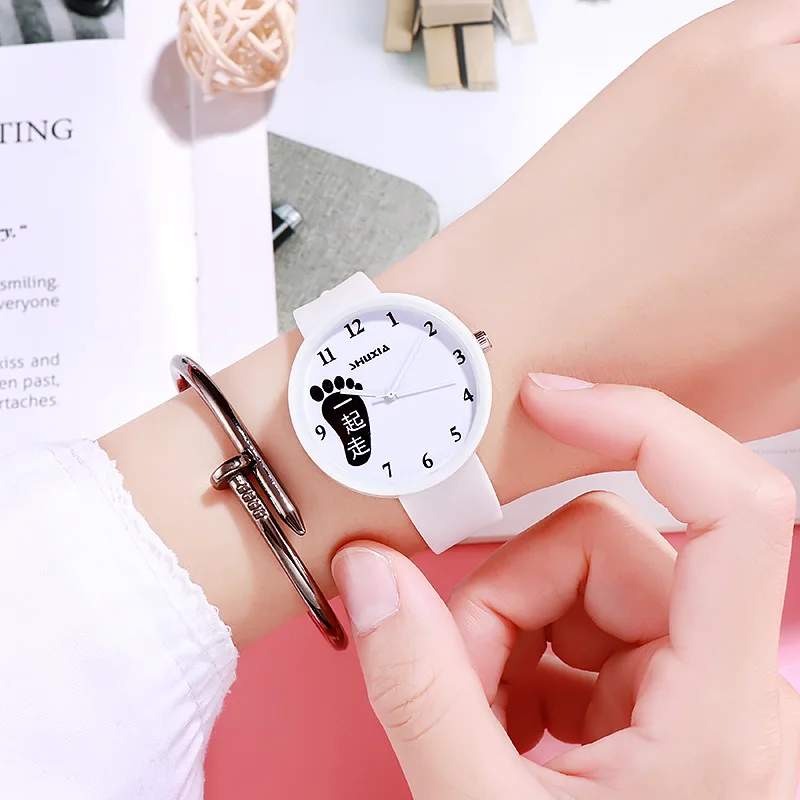 Желе удобные мягкие карамельные цвета кварцевые часы детские новые милые