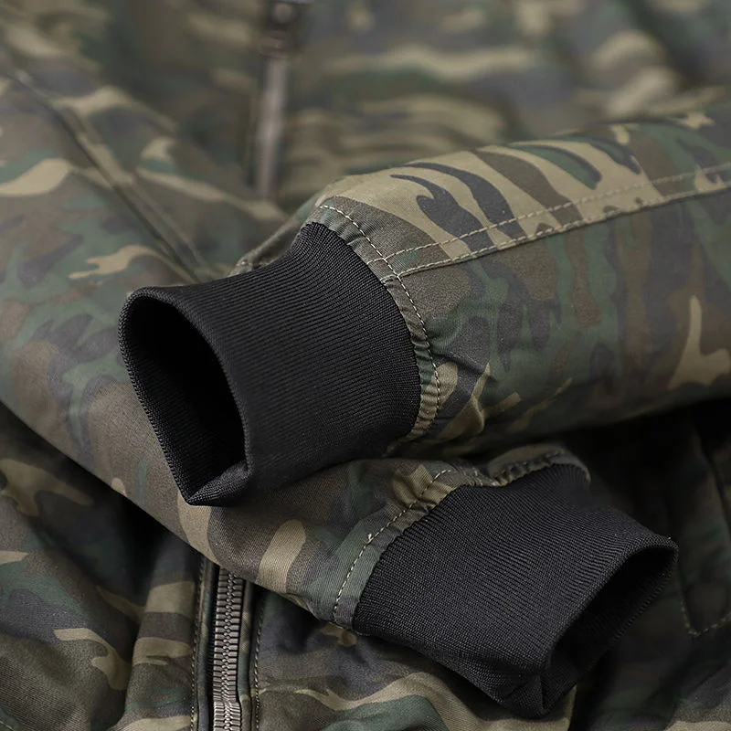 Мужская хлопковая куртка в стиле милитари повседневная камуфляжная куртка-пилот