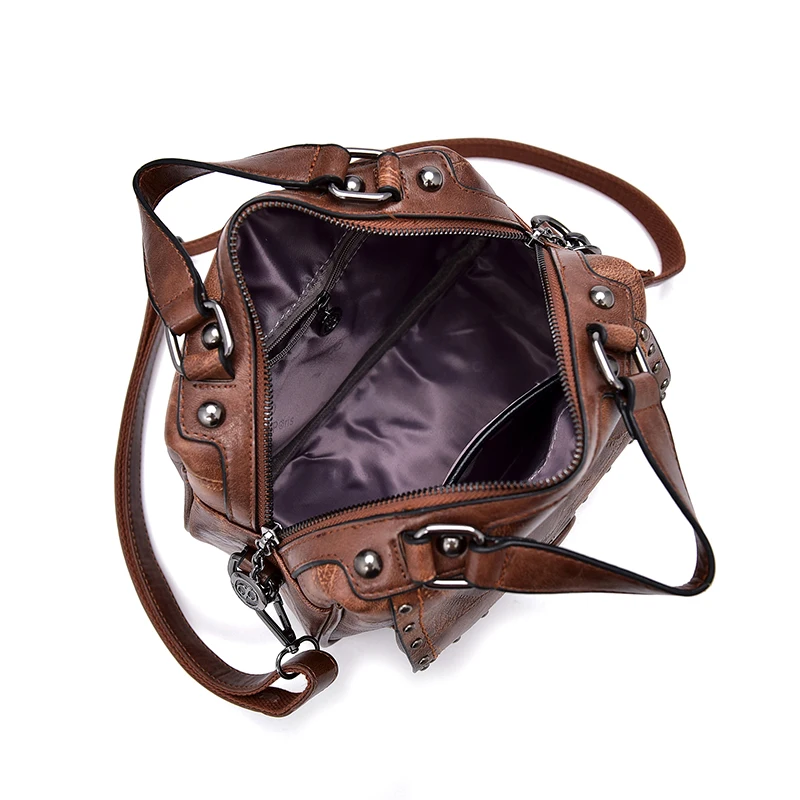 Сумка-тоут женская в старом стиле ретро из искусственной кожи портативная