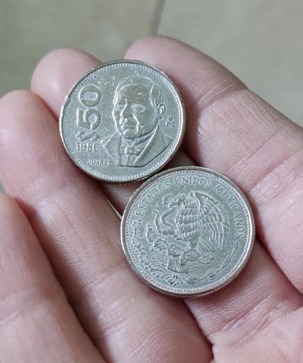 

23.5mm Mexico 50 dollar America Coins Old Original Infrequent Coin Commemorative Edition 100% Real