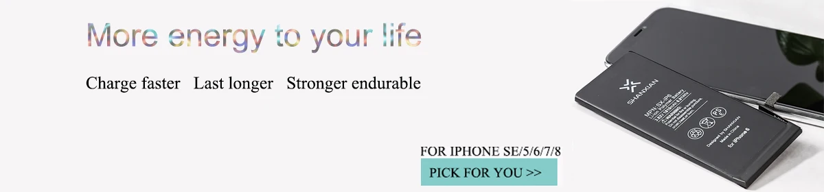 SHANXIAN аккумулятор премиум класса для iPhone 6 6S SE 7 8 с увеличенной емкостью, литиевый внутренний сменный аккумулятор 2200 мАч, бесплатный инструмент
