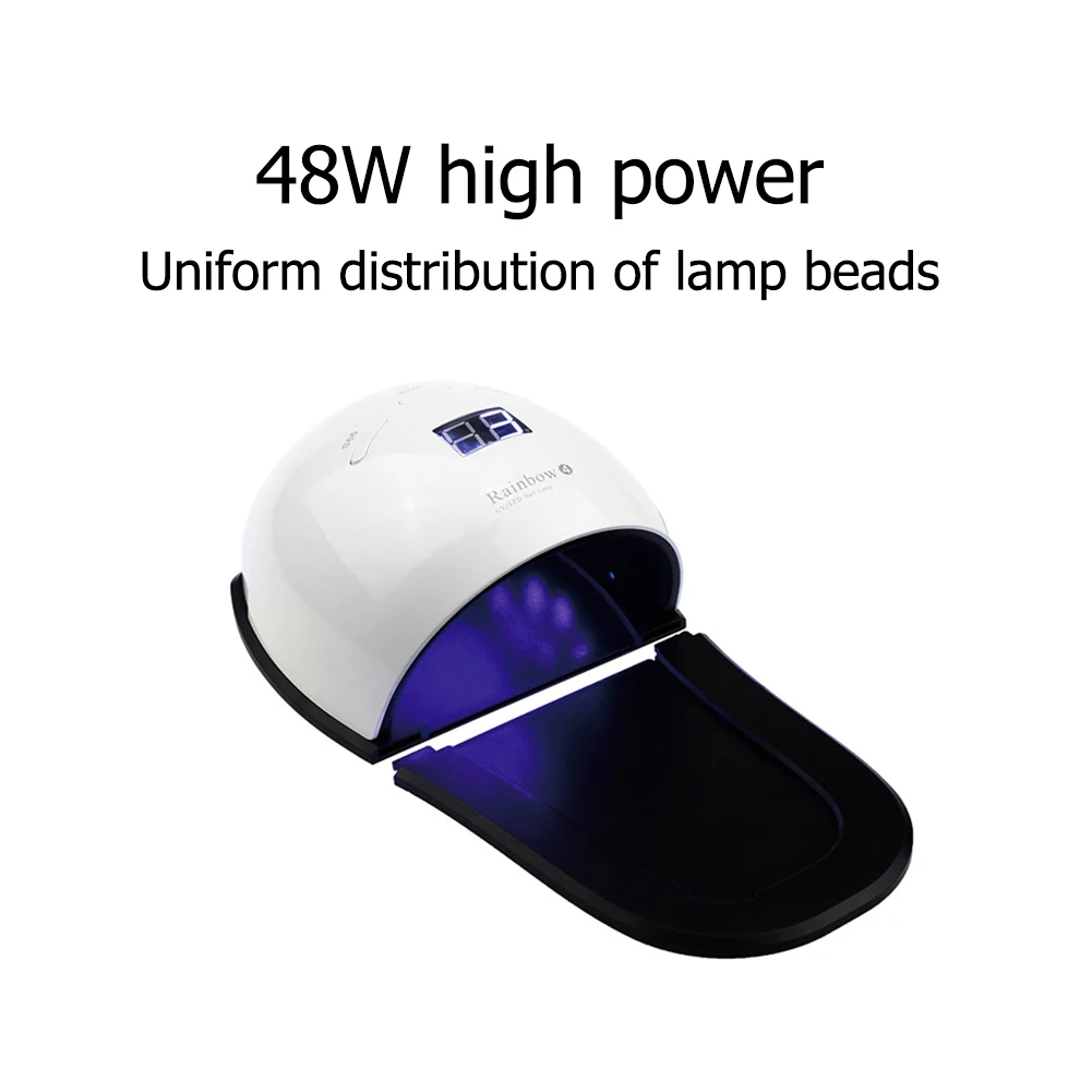 

48W Shoe Style Led UV Lamp for Nail Dryer Nail Feet Toe Finger Gel Polish Varnish Sun Light Manicure Nail Art Tool