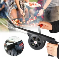 manual outdoor barbecue fan air blower portable bbq hand cranked grill fire bellow tools picnic camping accessories cooking tool