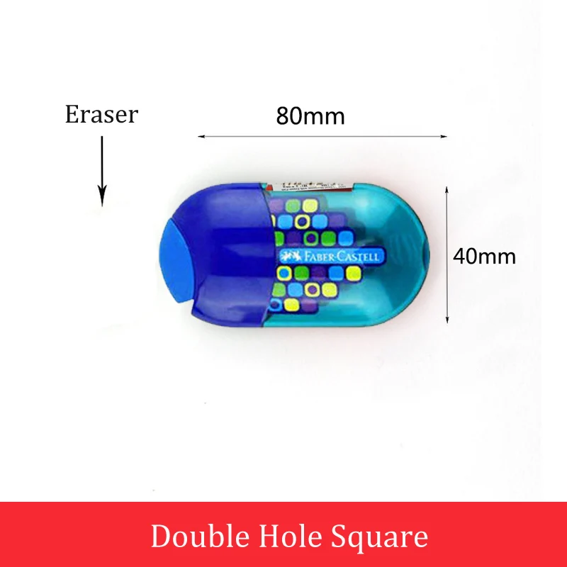 Dual Holde-FangKuai FABER CASTELL Push Pull двойная точилка для карандашей с одним отверстием и двойным отверстием многофункциональные школьные и офисные канцелярские принадлежности - Цвет: Dual Holde-FangKuai