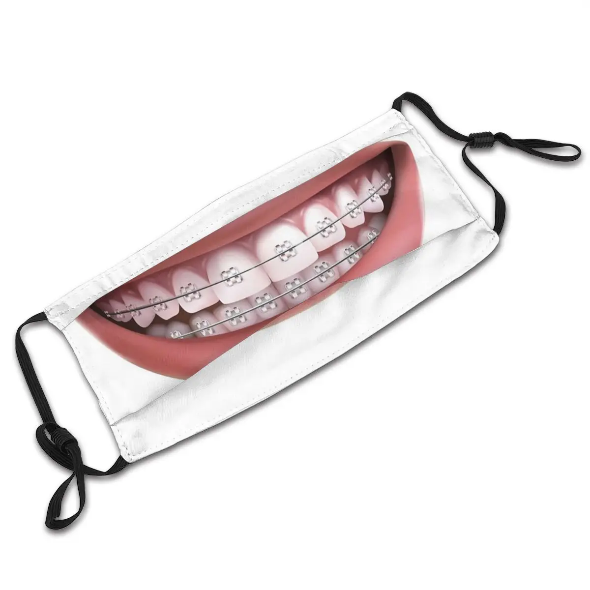 

Smile Adult Reusable Face Mask Anti Dust Mask With Filters Protection Mask Respirator Mouth Muffle
