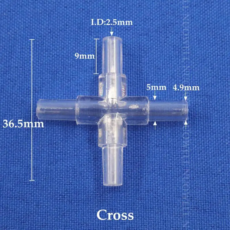Прозрачные Акриловые разъемы для кислородной трубки 200 ~ 5 шт. мм аквариума