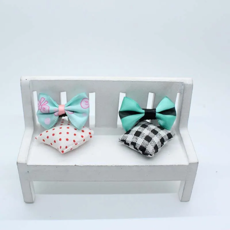 Lazo de grogr&eacute;n para ni&ntilde;a, horquilla para el pelo de beb&eacute;, pinza del pelo de lazos hechos a mano, accesorios para el cabello, 10 Uds.-3