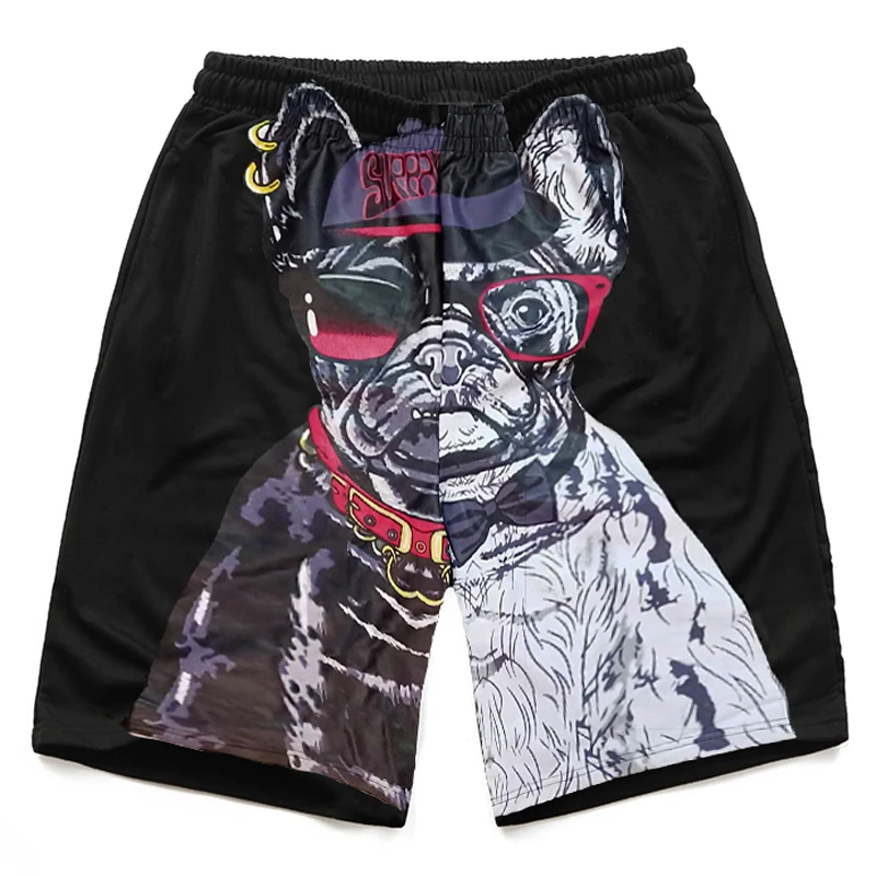 

summer Shorts Men plus size 2xl -8xl european male cotton loose short trousers hip hop men shorts 2xl 7xl 8xl print dog 150kg
