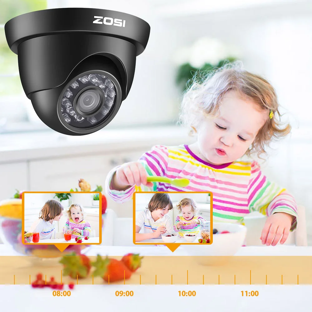 ZOSI Full HD 1080P 16 CH CCTV камера системы безопасности на открытом воздухе/в помещении с 16 шт. камера видеонаблюдения DVR комплект