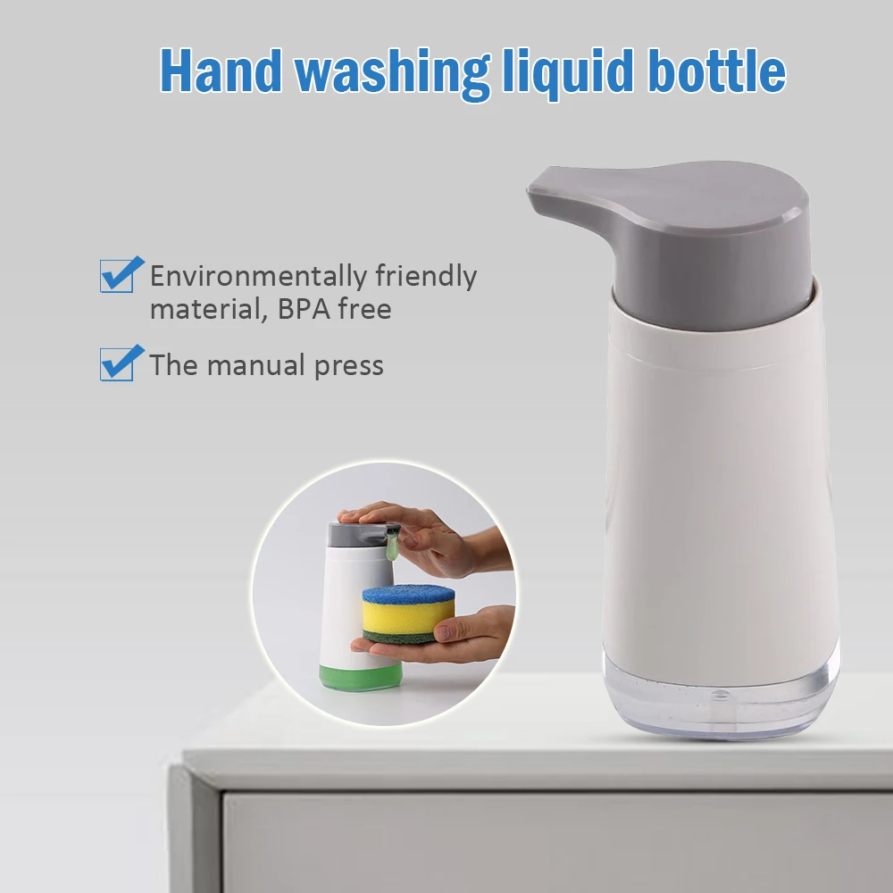 

Liquid Soap Dispenser Bathroom Accessories Plastic Detergent Shampoo Gel Dispensers Kitchen Foaming Soap Bottle