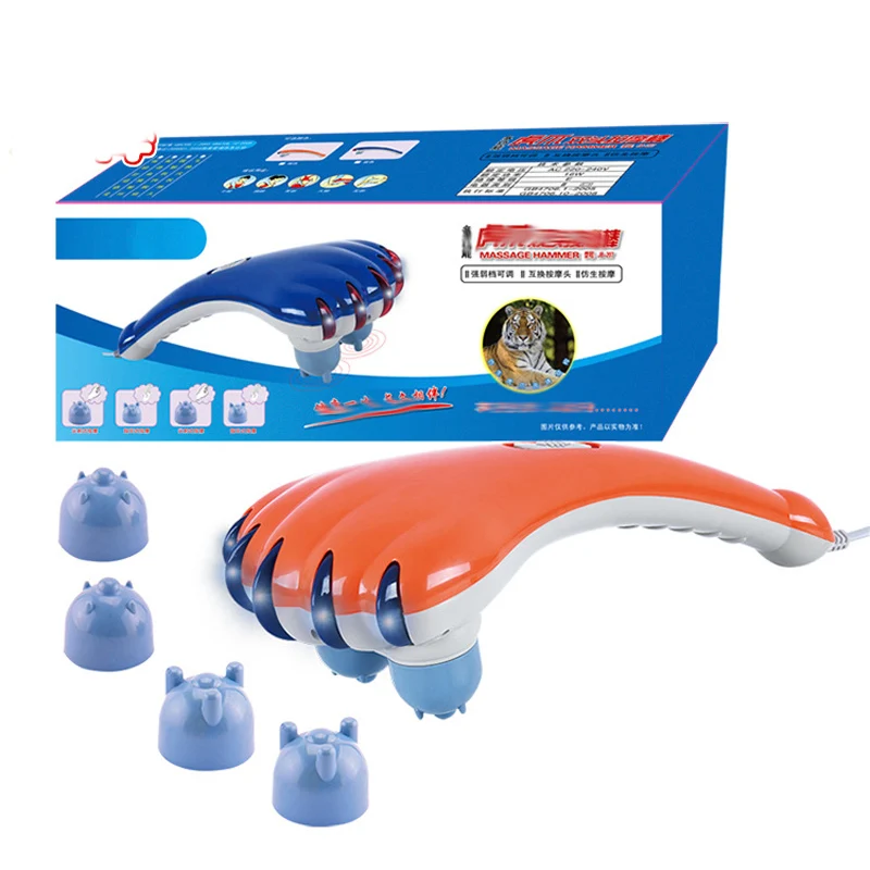 

Old Tiger Claws Double-Head Massage Stick Electric Fitness Massage Stick Neck Waist Shoulder Vibration Massage Hammer