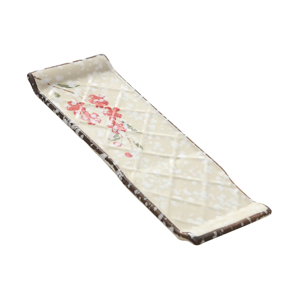 

1pc Food Dish Japanese Style Sushi Home Restaurant Dish Tableware Food Plate
