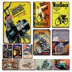 Мотоциклетный художественный плакат, металлическая пластина, жестяной знак, винтажная гаражная комната, искусство, мужская пещера, мотор, клуб, дом, искусство