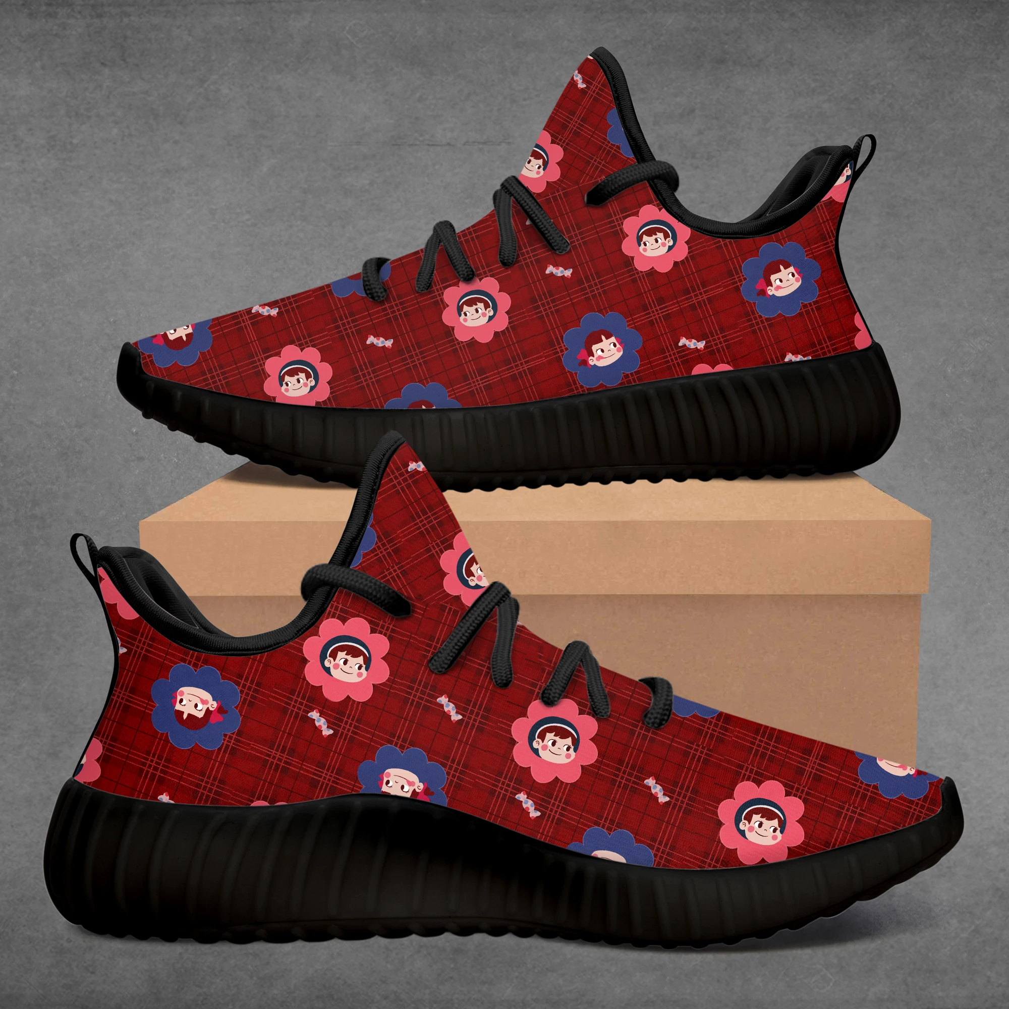 

Custom DIY Shoes Cute Candy Girl Women Sports Sneakers Running Shoes