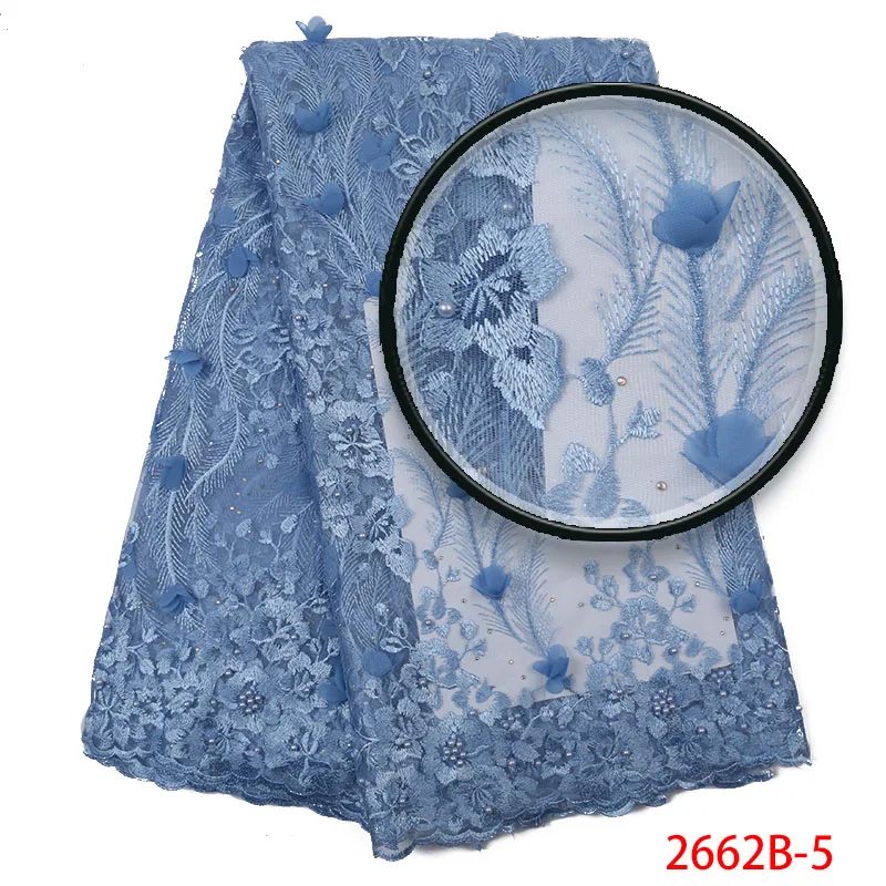 3d Цветочная ткань нигерийский Лидер продаж французское Тюлевое кружево с