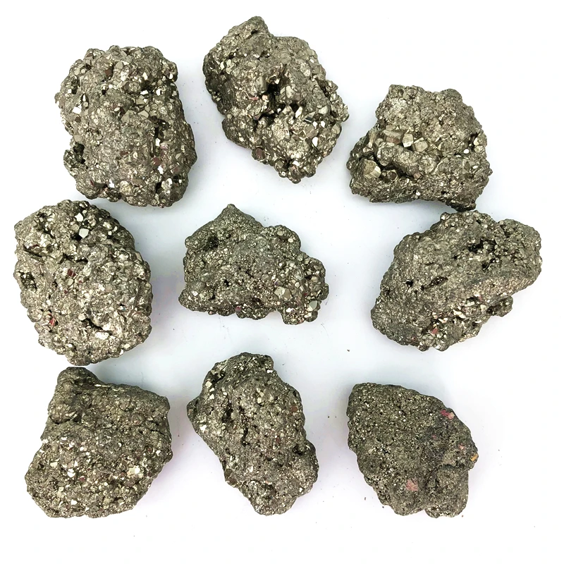 Натуральный Железный пиритовый кластер кристаллический геодный камень