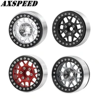 axspeed 1 9inch beadlock wheels rims aluminium wheel hub 25mm width for 110 axial scx10 trx4 d90 rc car parts