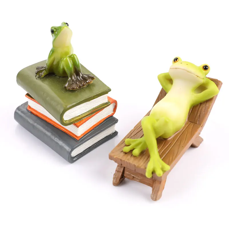 

Frog Garden Figurines Miniature Landscape Home Decors Accessories Gift Souvenirs
