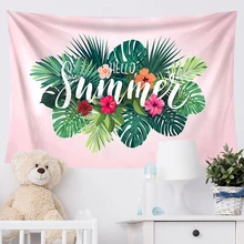 Macrame Wall Hanging Pink Flamingo Psychedelic Tapestry Aesthetic Carpet Wall Cloth Beach Blanket Nordic Home/Kawaii Room Decor (1)