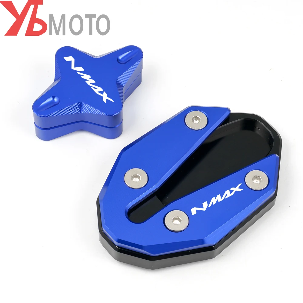 

Logo 'NMAX' for YAMAHA NMAX155 NMAX125 NMAX 155 125 2021 2020 Motorcycle CNC Side Stand Enlarger & Kickstand Column Auxiliary