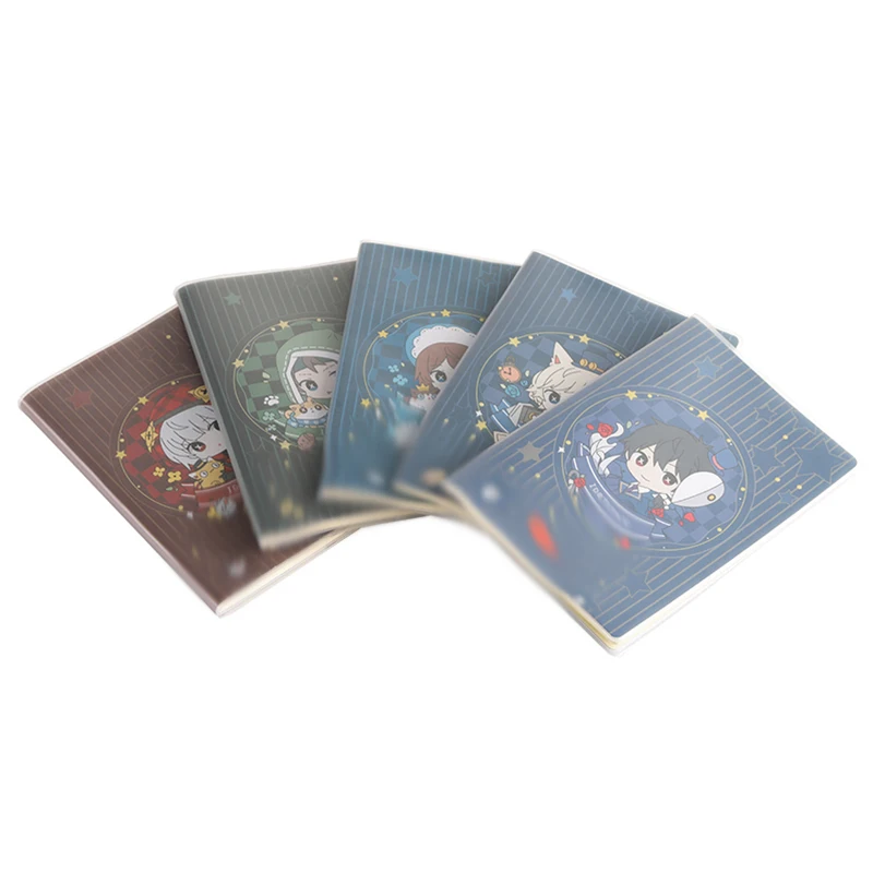 Записная книжка в стиле аниме с персонажами мультфильмов студенческие