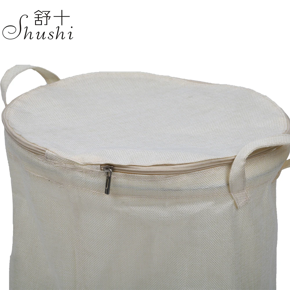 Shushi однотонная Складная хлопковая корзина для хранения легкая прочная грязной