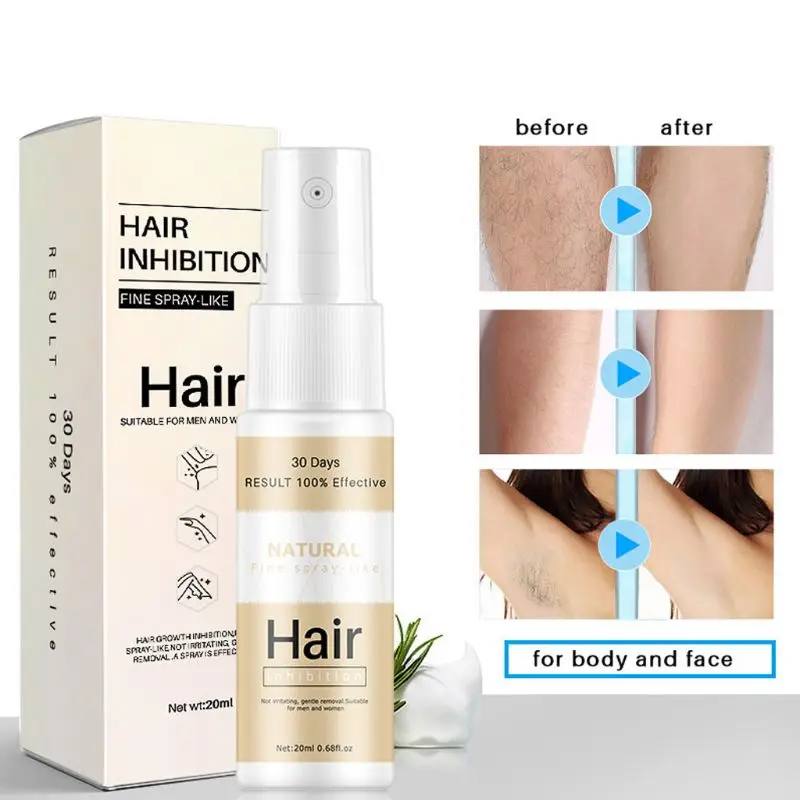 

20 мл роста волос спрей ингибитор натуральных ингредиентов волос эссенция для удаления кожи увлажняющий питательный крем для всего тела