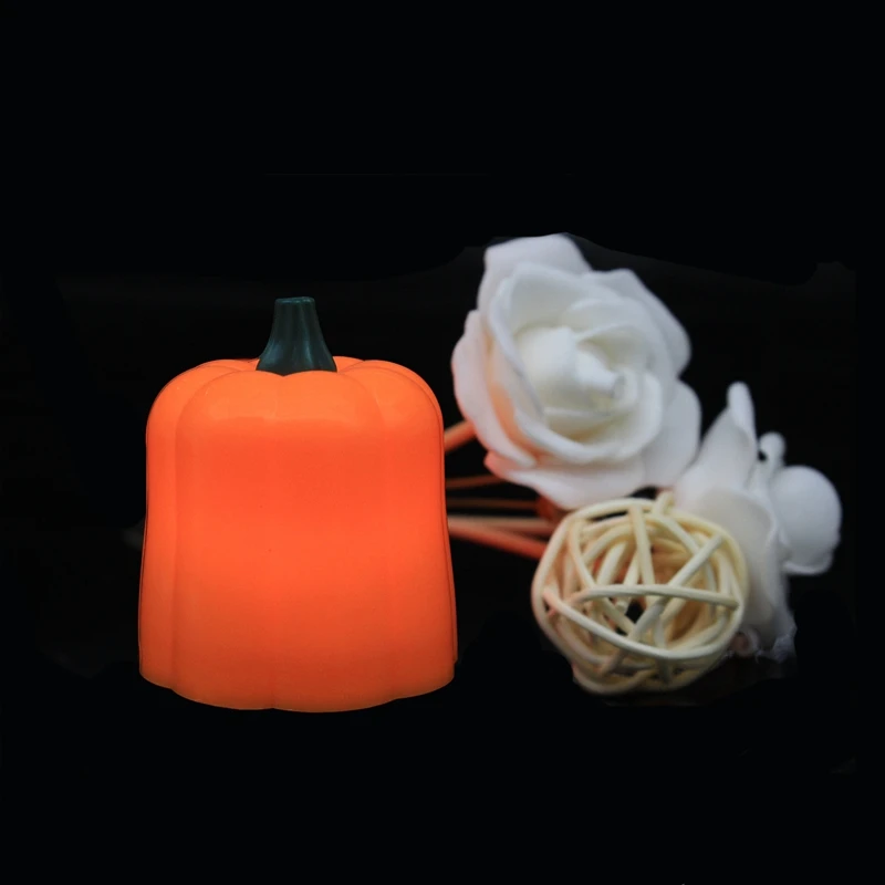 

12 Pcs Halloween Electronic Candles Simulation Pumpkin Candle Lights Led Electronic Glowing Candle Lights