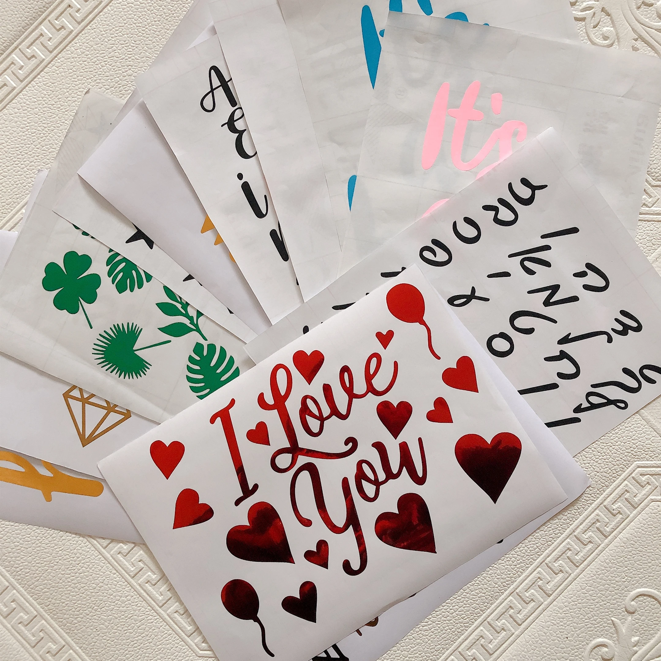 10 шт./лот черная розовая Золотая наклейка на заказ имя сделай сам день рождения