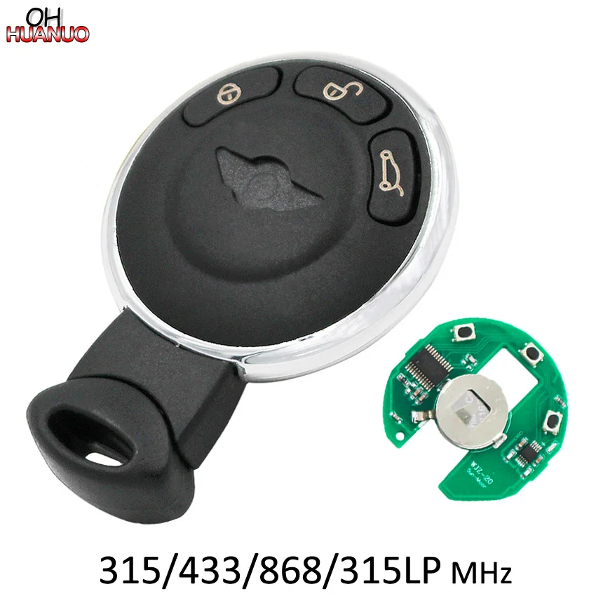 3 Button Smart Remote Key Fob CAS System For BMW Mini Cooper 315MHZ 433MHZ 868MHZ 315LP MHZ With ID46 (PCF7945)Chip|Ключ от авто| |