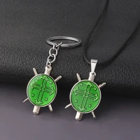 anime hunter x hunter kolye cosplay necklace green round pendant necklace choker rope chain jewelry accessories