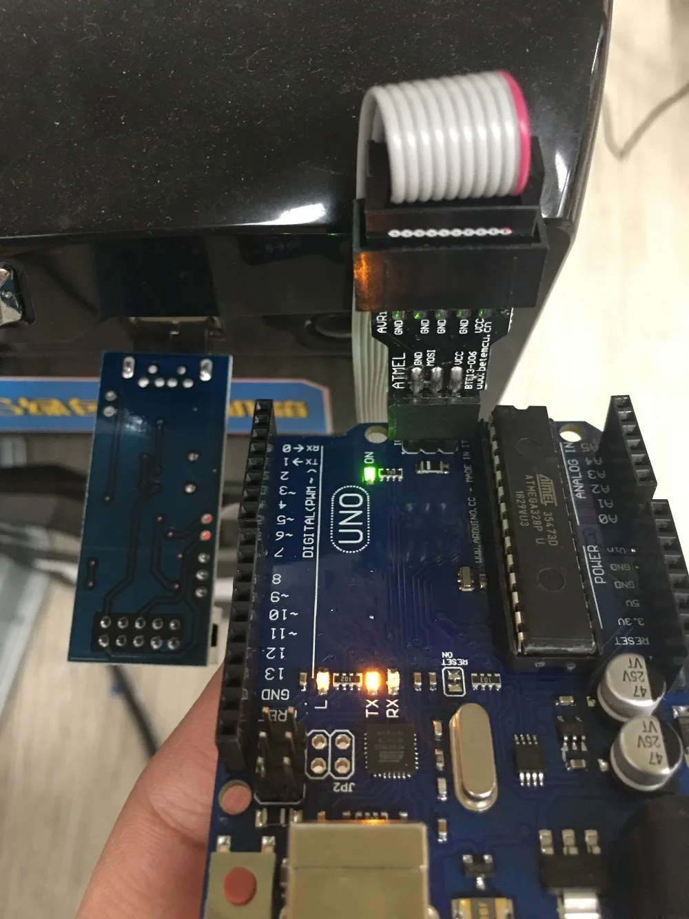 1 комплект USBASP USBISP AVR программист USB ATMEGA8 ATMEGA128 ATtiny/CAN/PWM 10Pin провод модуль DIY+ 10Pin до 6 Pin адаптер плата
