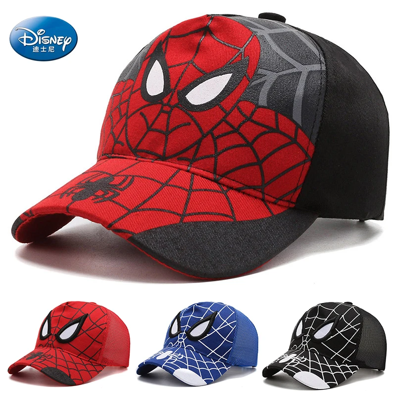 Детская кепка Человек-паук бейсболка с мультяшным рисунком для девочек и