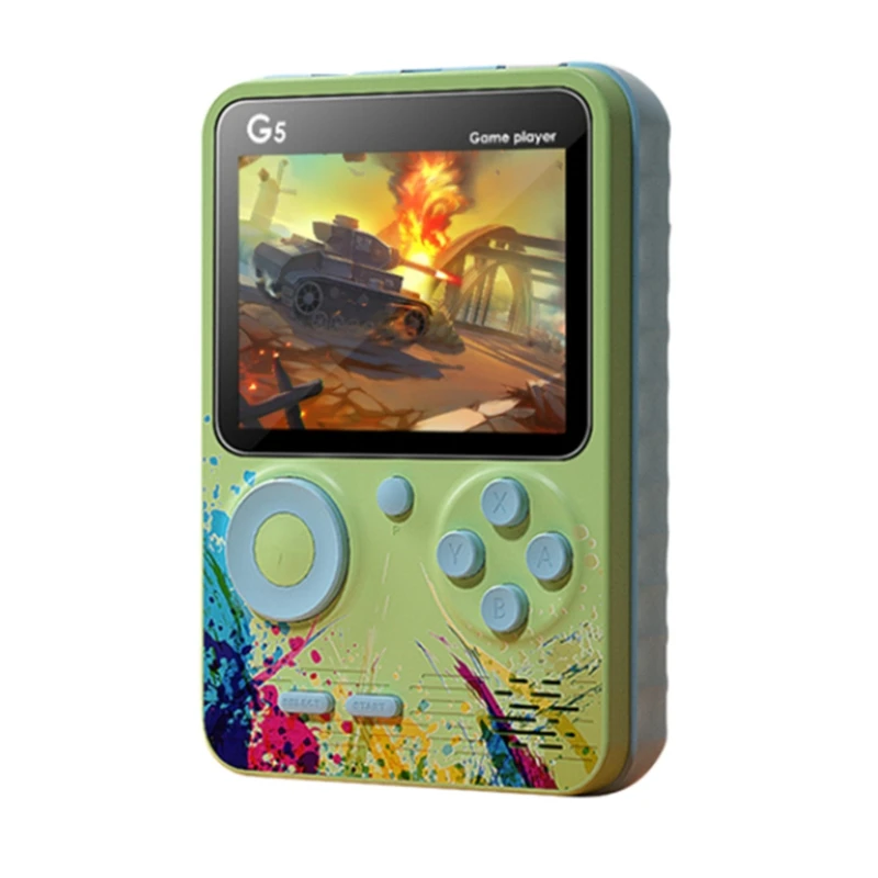 

Портативная игровая консоль G5 в стиле ретро, игровая консоль с 3,0 встроенными 500 играми и аккумулятором на 1000 мА · ч для детей