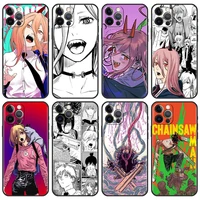 soft case for iphone 13 6 1 inches 12 mini 11 pro 7 xr x xs max 6 6s 8 plus 5 5s se tpu phone cover sac chainsaw man anime