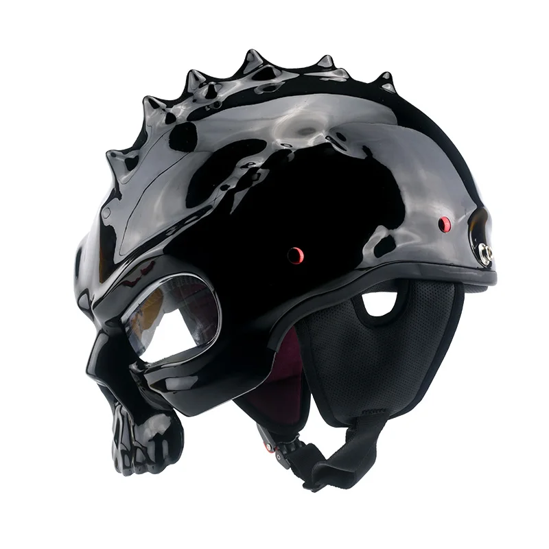 

Персонализированный двухсторонний шлем Kuchao, полушлем, летний мужской и женский Электрический автомобильный мотоцикл