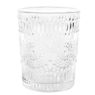 Винтажная Выгравированная подсолнухая Однослойная стеклянная чашка, чайная кружка, стеклянная чашка, стеклянная чашка, чашка для питьевой воды для дома, бара