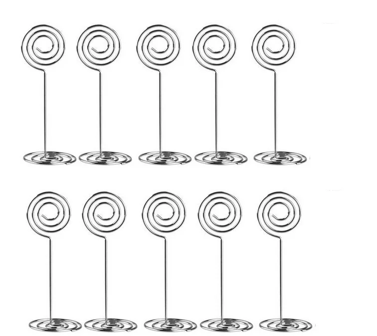 

Metal Place Card Holder for Wedding Party Seat Number Table Decoration