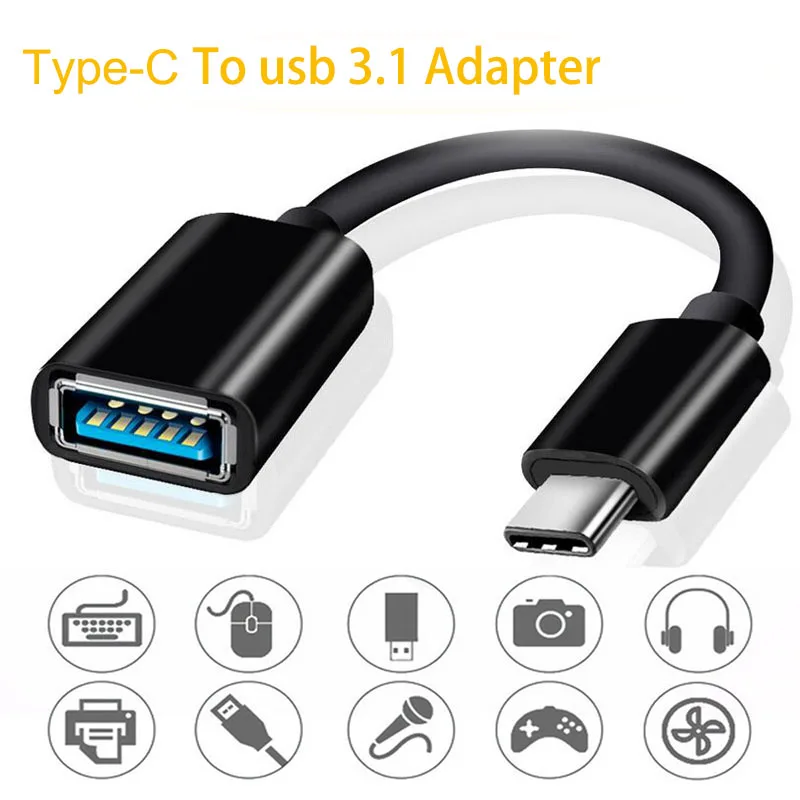 USB C OTG Кабельный адаптер штекер Тип к гнезду 2 0/USB 3 1 для Huawei Nokia Xiaomi Samsung Macbook OnePlus