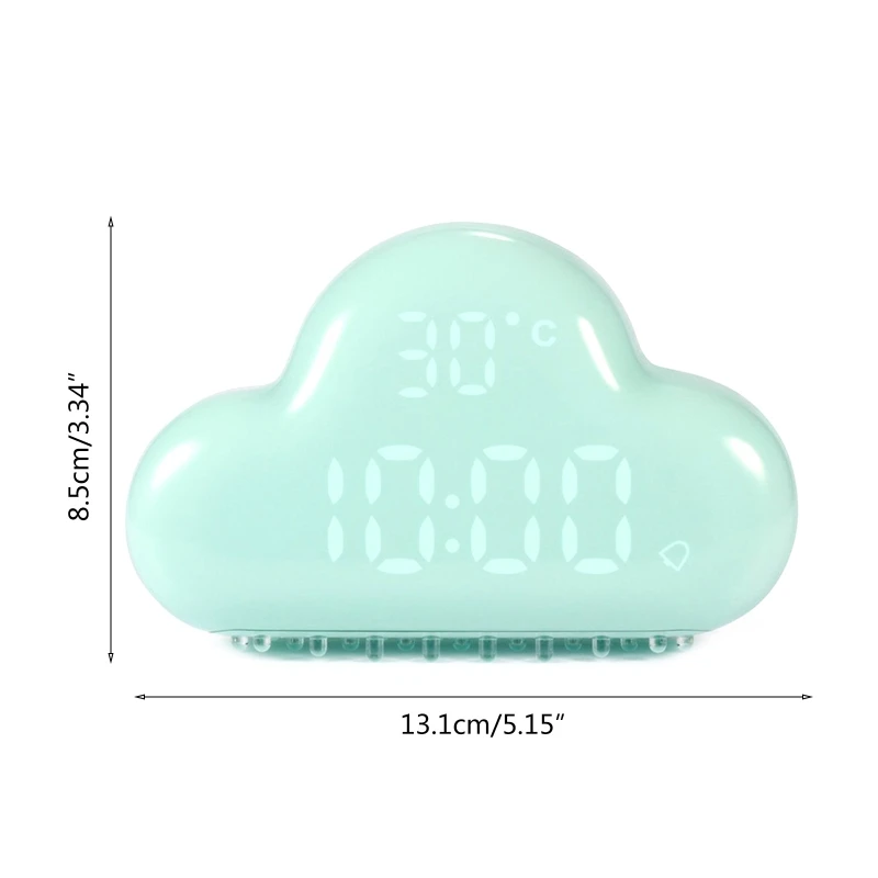 

Cloud Clock Alarm, Cloud-Shaped Magnetic Clock Alarm, Multi-Functional Clock with Strong Magnet, Shows LED Time/Date/Temperature