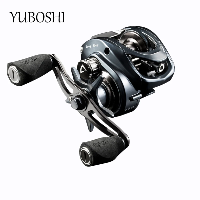 

YUBOSHI Ultralight Baitcasting Fishing Reel 7.3:1 Gear Ratio Cast Casting Aluminum CNC Handle Rubber Knob Fishing Tackles